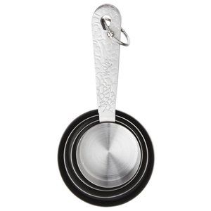 NEW The Pioneer Woman Playful Posy Embossed Stainless Steel Measuring Cups